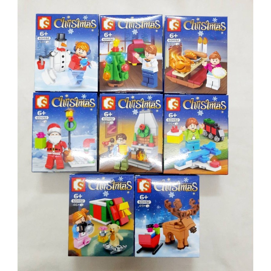 SEMBO Christmas 8in1 Mini figure bulding  blocks toy kid