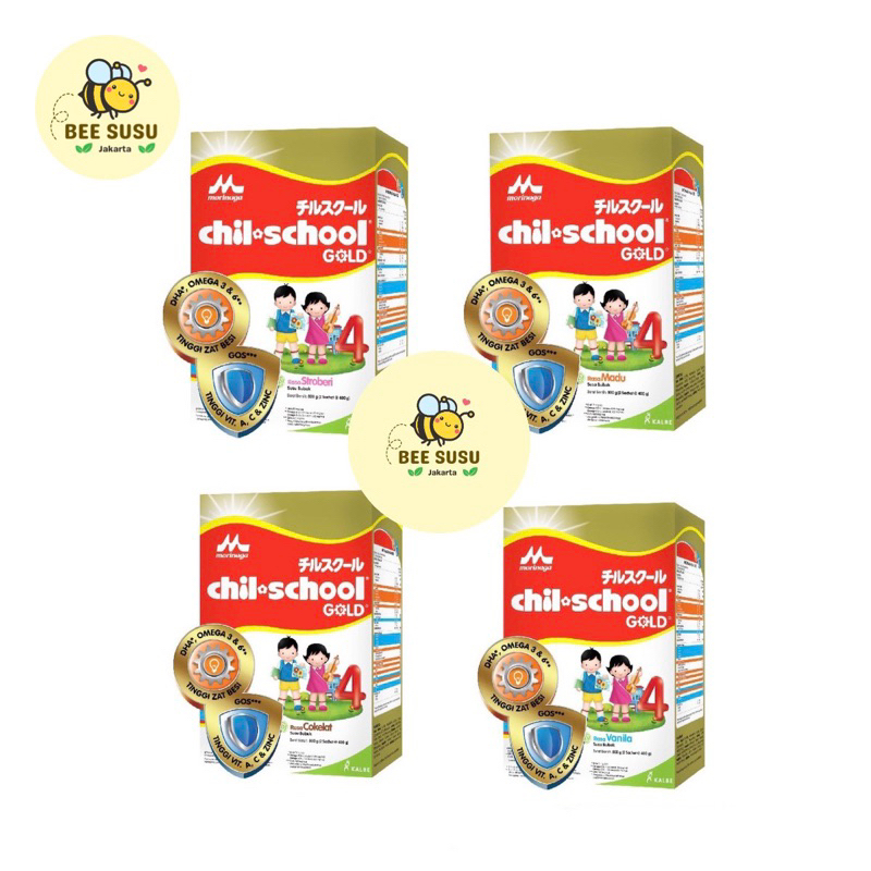 

Morinaga Chil School Reguler Vanila / Madu / Strawberry / Coklat 780g