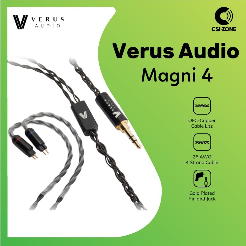 Verus Audio Magni 4 OFC Copper Cable Litz For In Ear Monitor Earphone