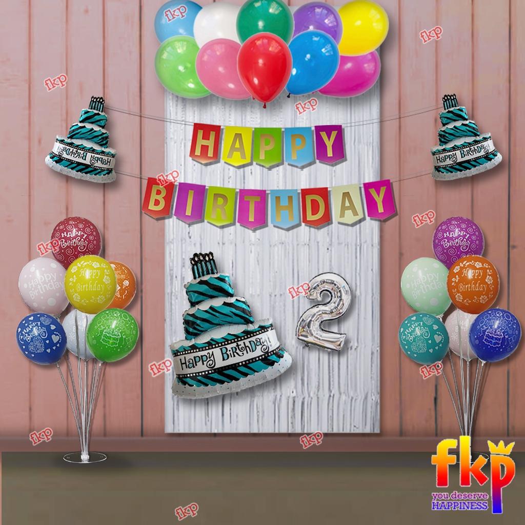 FUN KIDS PARTY Dekorasi Ultah Kue / Dekorasi Ultah anak / Dekorasi balon Lucu