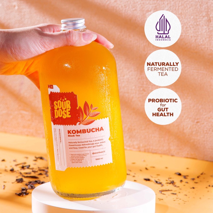 

Best Terlaris Kombucha Black Tea - 1000ml | by Sourdose Model Baru