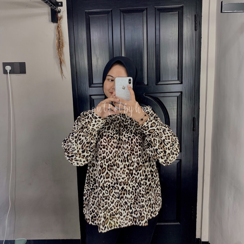 Wideblouse H&M Leopard
