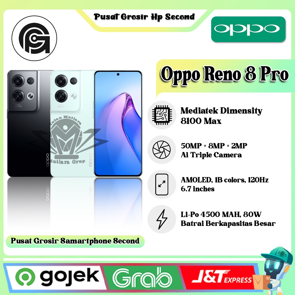 Oppo Reno 8 Pro 5G Ram 12GB Rom 256GB (Second)