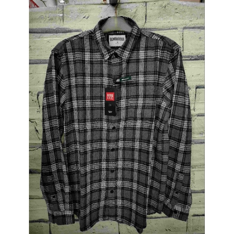 Kemeja Flanel Bombboogie Original