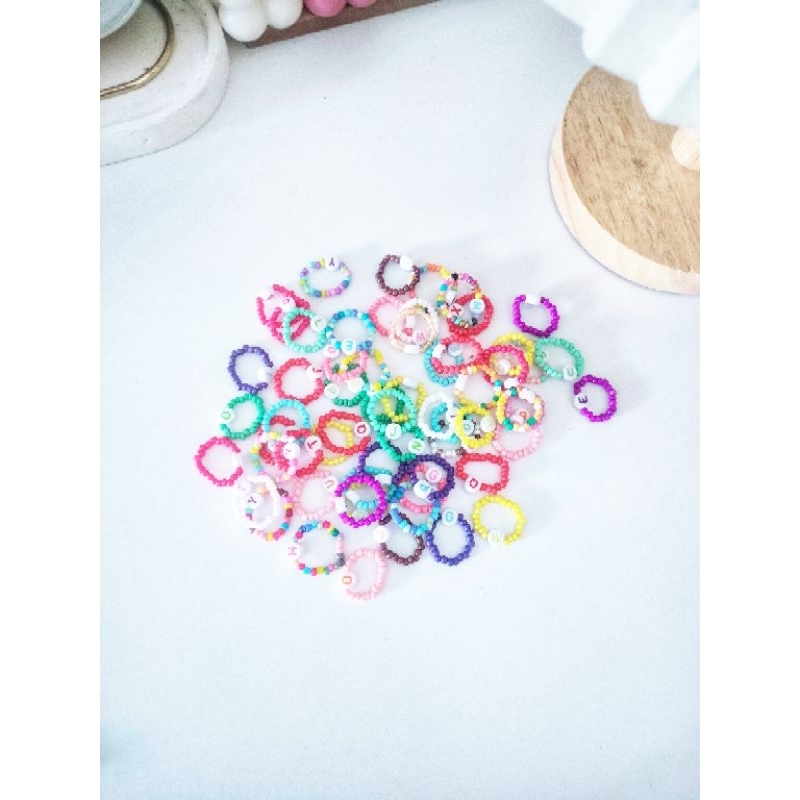 Cincin Aesthetic Cincin Huruf Cincin Inisial Cincin Korea Cincin Manik