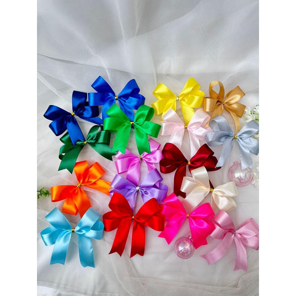 

Murah Pita 4 Ribbon One Color Souvenir Hampers Satin Ulang Tahun Wedding Parcel Birthday