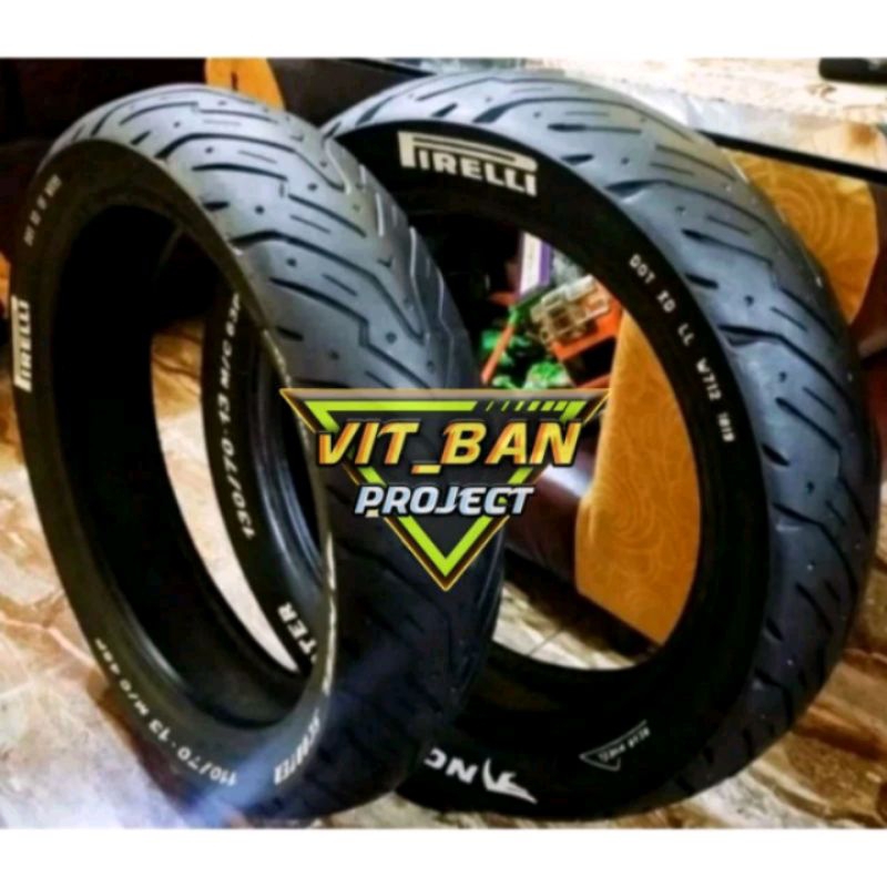 Sepasang Ban Aerox Pirelli Angel 120/70 & 140/70 Ring 14 Tubeless