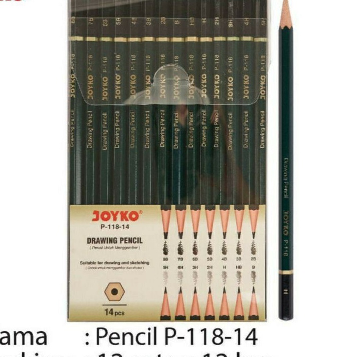 

Ready DRAWING PENCIL 14 SET JOYKO/SET PENSIL MENGGAMBAR JOYKO