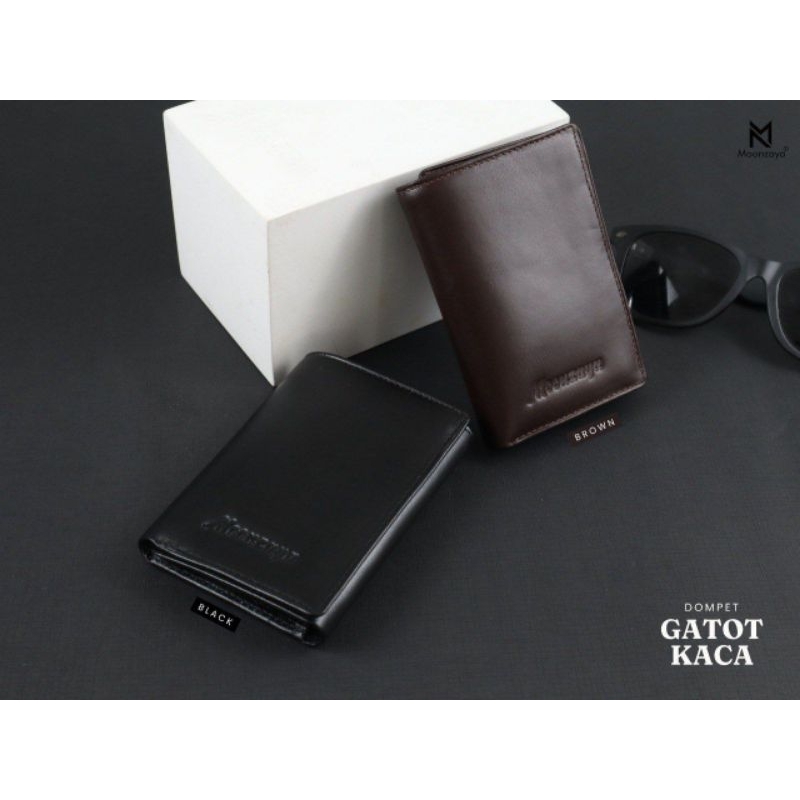 Moonzaya Gatot Kaca Dompet Pria Bahan Kulit Sapi Premium Waterproof