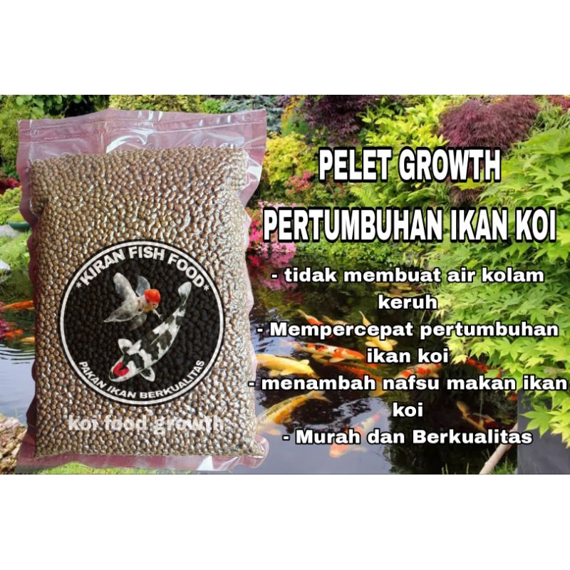 PELET IKAN HIAS KOI KEMASAN 2 KG VAKUM TINGGI PROTEIN