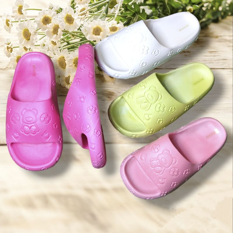 SANDAL SELOP WANITA KEKINIAN BEAR IMPORT LUCU SANDAL JELLY WANITA TERBARU/SANDAL WANITA KEKINIAN/SAN