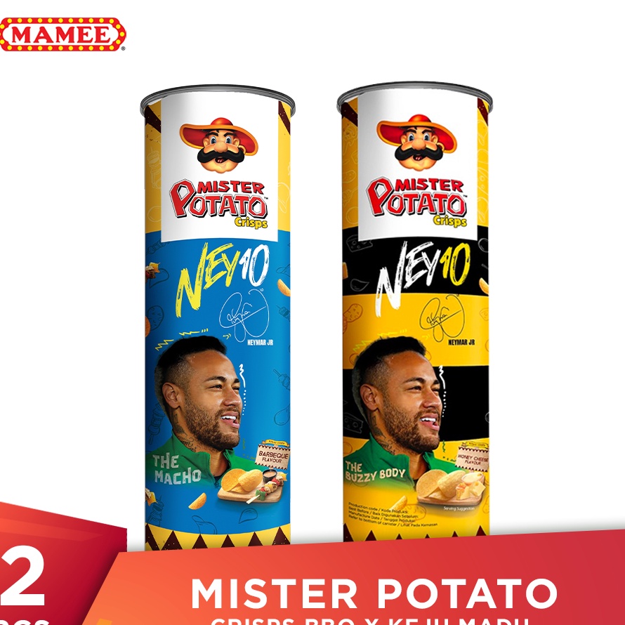 

Terkini Mister Potato Crisps Duo Mix - Barbeque x Keju Madu ➧➣✩✸
