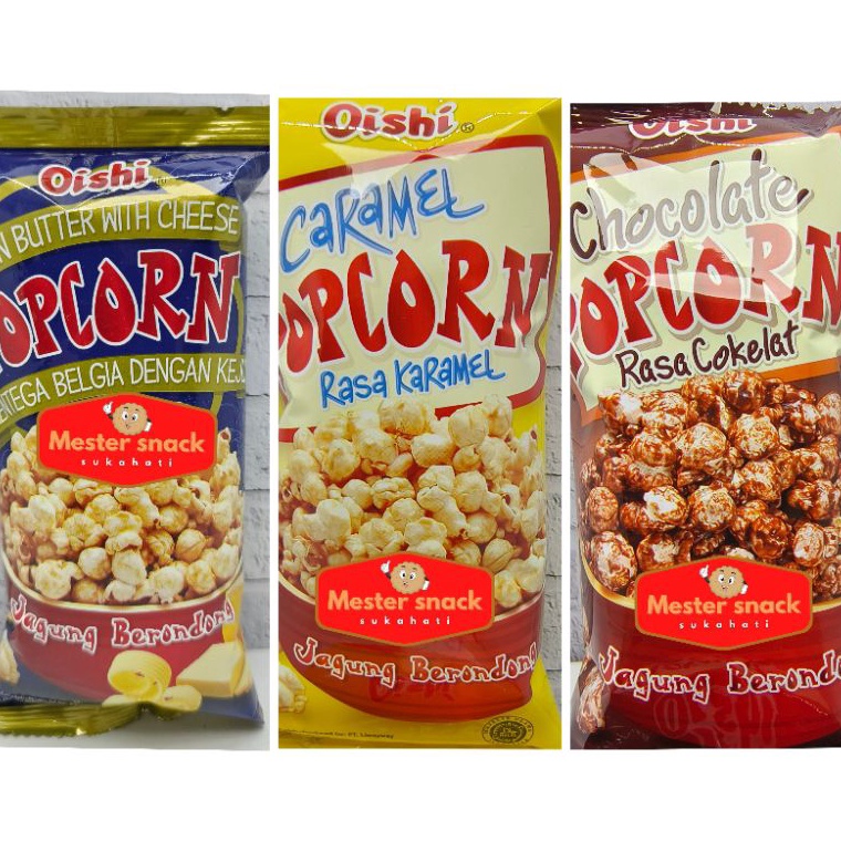 

[KODE ZKGJB] Oishi Popcorn Jagung Berondong | popcorn | snack jagung | snack popcorn | popcorn gurih | popcorn manis