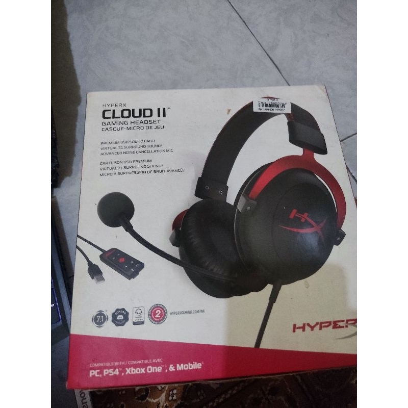 Headset gaming HyperX cloud 2 second