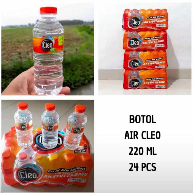 

T3rlar!s CLEO AIR MINERAL 220 ML dus isi 24 Promo Murah