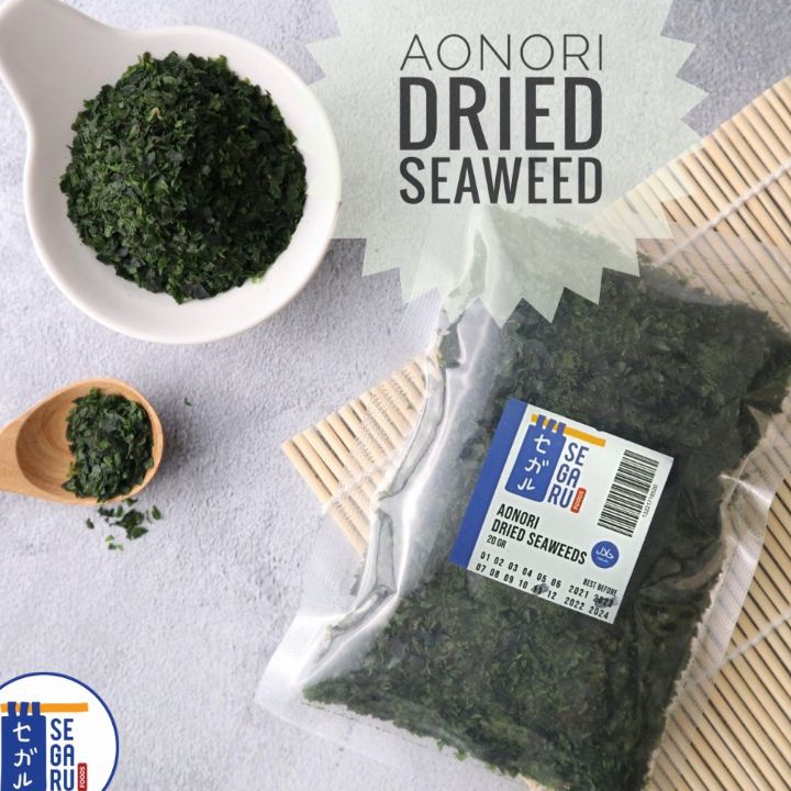 

Laris Aonori Dried Seaweed | Taburan Takoyaki | Bubuk Nori 20 gr Terbaru