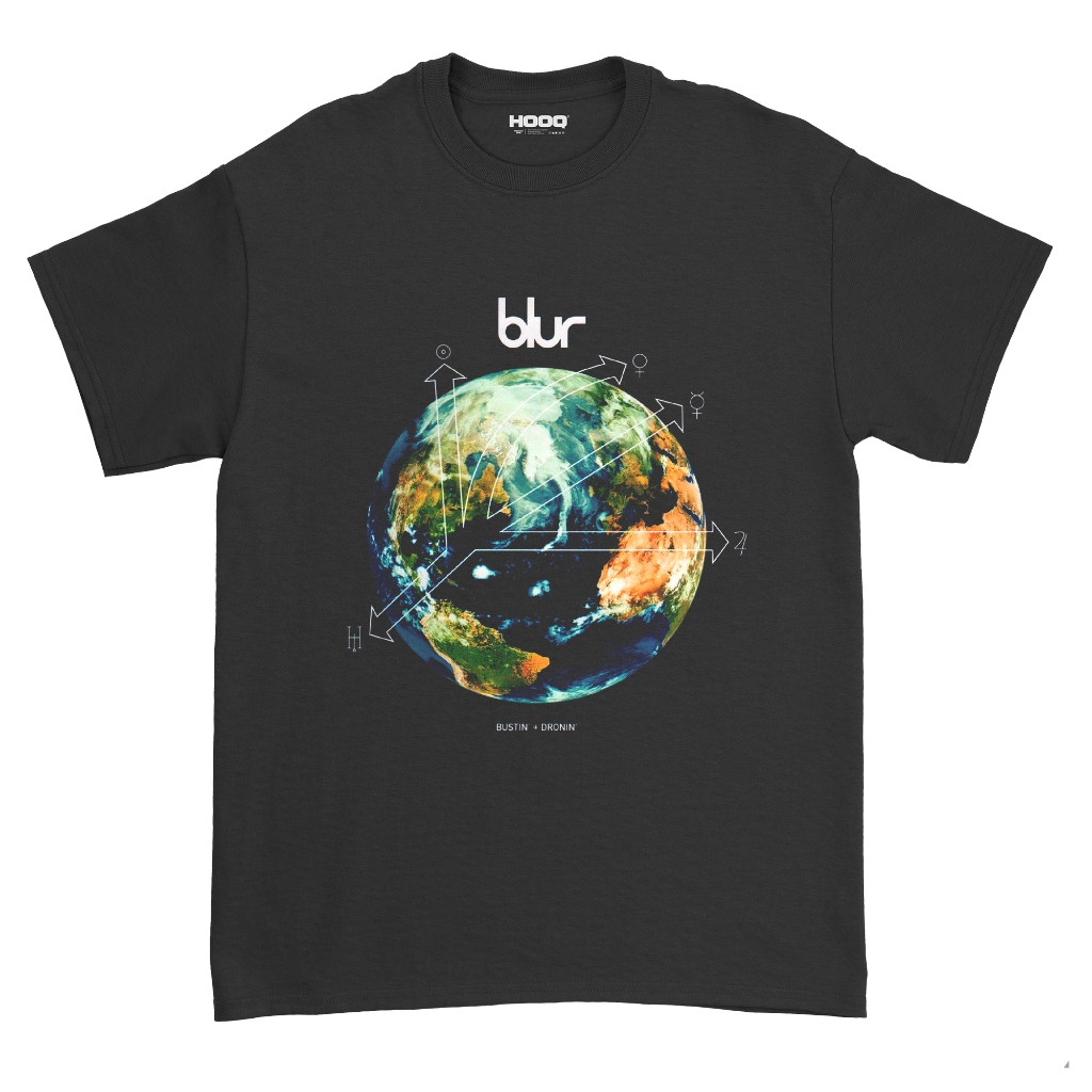 ( COD ) KAOS BAND BLUR - BUSTIN DRONIN / BAJU BAND V / T-SHIRT BLUR / BLUR BAND