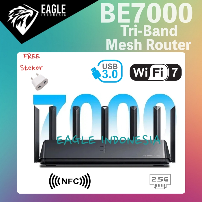 BE7000 AX7000 Gigabit Dual WAN Tri-band WiFi 7 WiFi7 WIFI 6 WIFI6 Mesh Router WIFI with USB 3.0