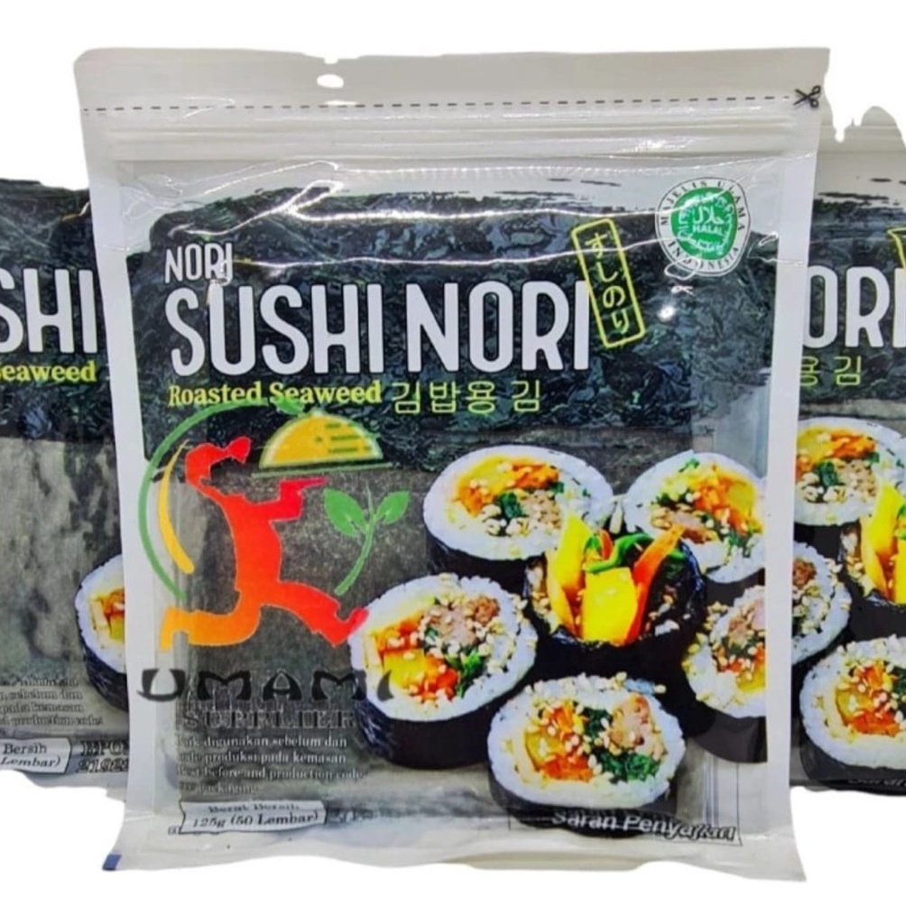 

[✤J87➢] Java Sushi Nori 50 Lembar - Rumput Laut Kering 50 Lembar Halal Langsung proses