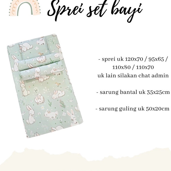 Ready sprei set bayi / sprei bayi murah / sprei kasur bayi