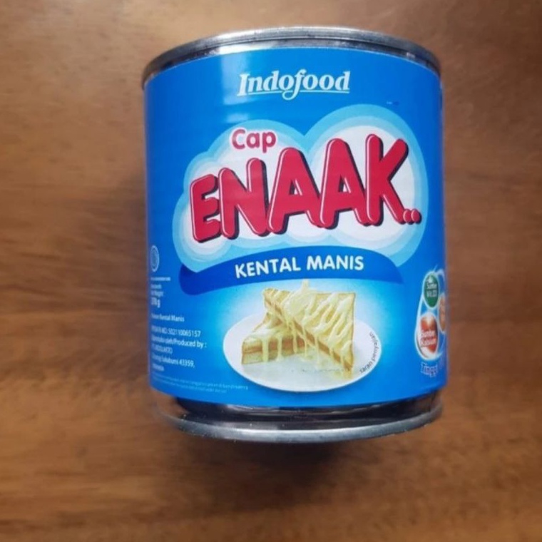 

R3@dy Br0 susu kental manis cap enak enaak kemasan kaleng 370gr putih Trendy