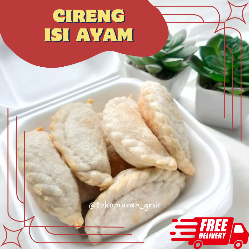 

Cireng Frozen cireng isi ayam suwir pedas isi 7pcs