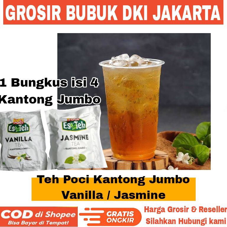 

[✵M47<] Es Teh P0Cl Jasmine Vanilla 4 Kantong Usaha Es Pinggir Jalan [176]
