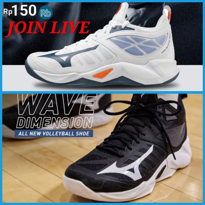 Mizuno Wave DIMENSION Berdecit Sepatu Volly Import Sepatu Badminton Terlaris