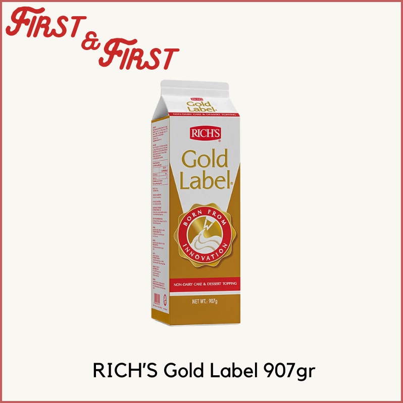 

[✲T23➤] Rich's Gold Label Whipping Cream 907 gram Paling Diminati