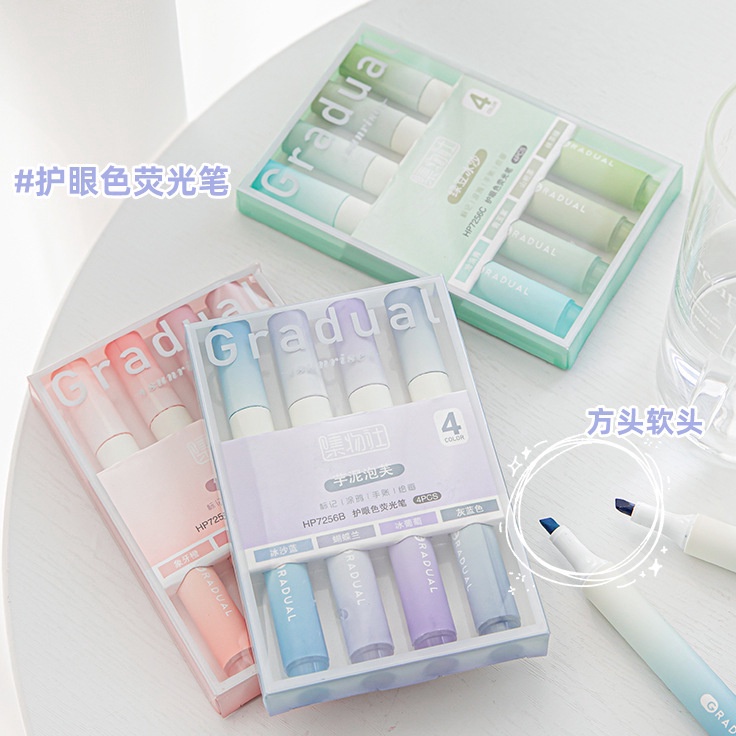 

Big Sale 1 SET ISI 4 HIGHLIGHTER WARNA PASTEL TERANG / 1 SET STABILO HIGHLIGHTER WARNA PASTEL