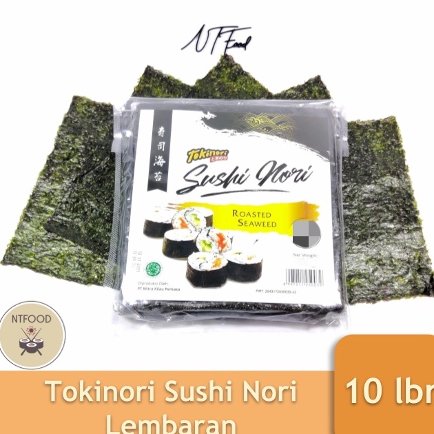 

[KODE CVQJP] Tokinori Sushi Nori 10 Lembar Rumput Laut Kering Halal
