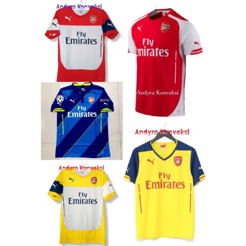 Jersey Arsenal CF 2014-2015 - FULL PRINTING - Free Custom Name set