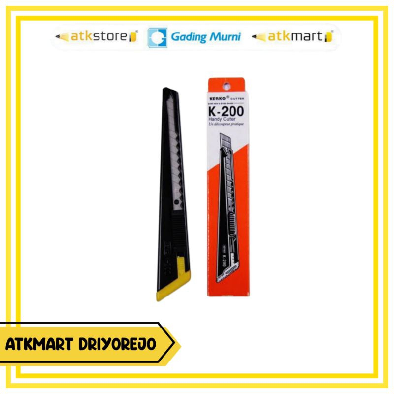 

CUTTER KENKO MINI K-200 PISAU KECIL PEMOTONG KERTAS TIPE KATER A-100