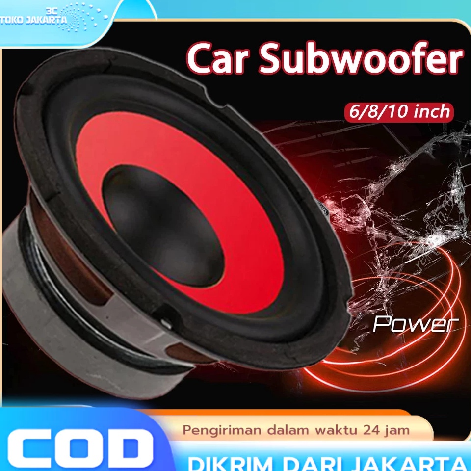 [KODE R5M3] Car Subwoofer 8 Inch Speaker Elsound 6 Inch 80W Magnet Kecil Speaker Woofer Elsound Audio 6Inch / 8Inch / 10Inch Orignal Profesional
