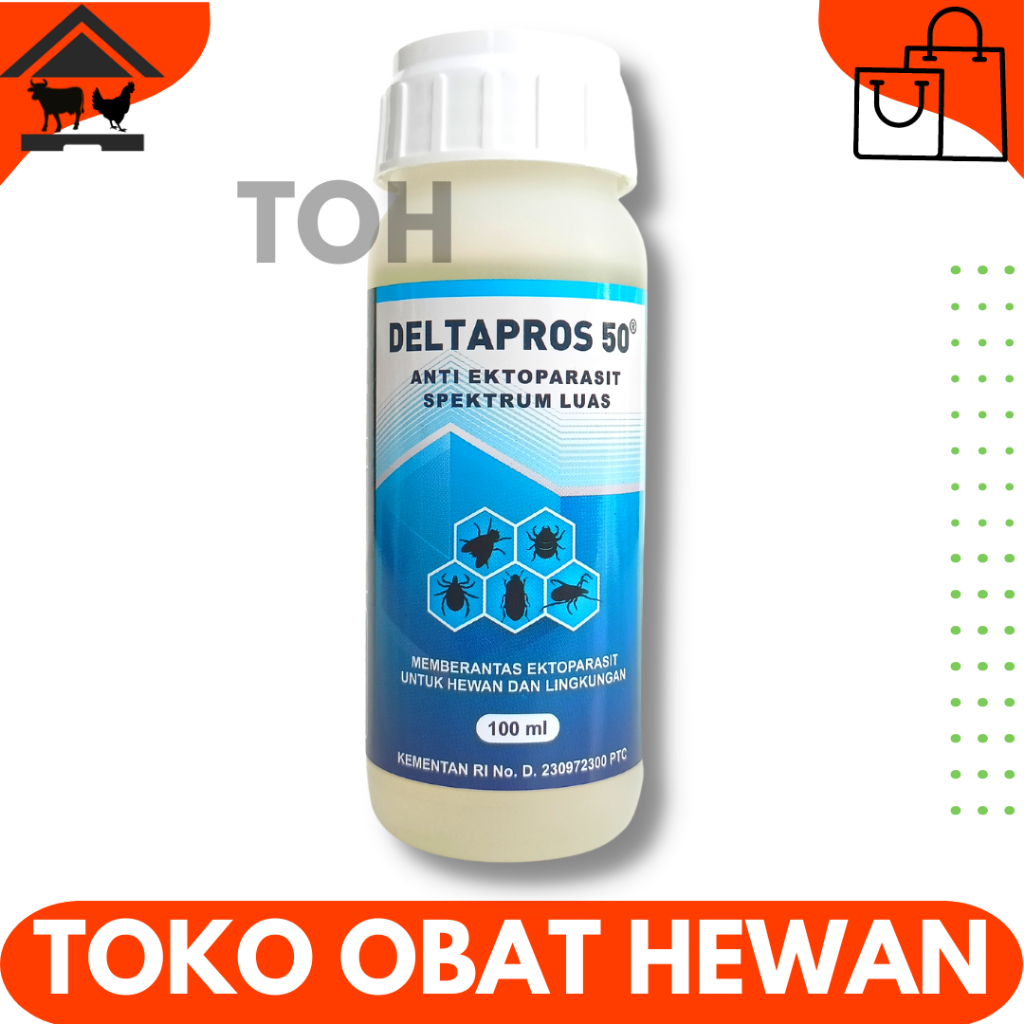 DELTAPROS 100ML VADCO - Obat Pembasmi Lalat & Larva Lalat Caplak Kutu Pinjal Pada Sapi Paling Ampuh