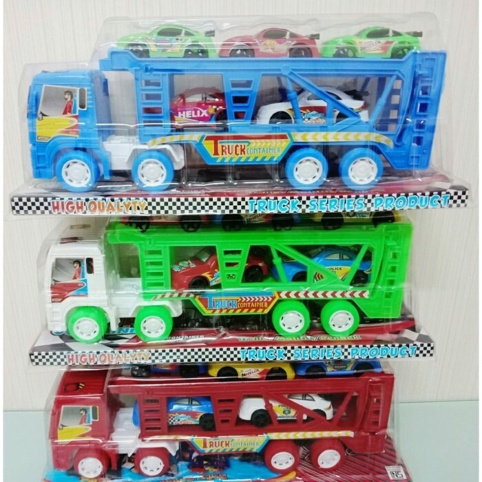 ST 2110 MAINAN ANAK MURAH MAINAN TRUK KONTAINER MOBIL SPORTS MAINAN ANAK MOBIL - MOBILAN 6 PCS KONTA