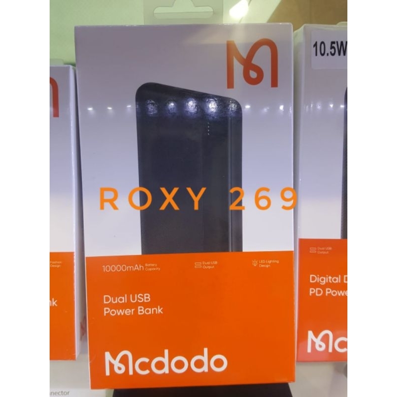 Power Bank 10.000mAh Mcdodo Original New Produk Powerbank PB Bagus Dual USB 2 port USB