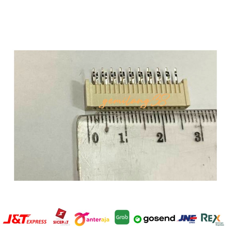 Soket Konektor 19 pin KSR 1.25 mm Socket Kabel Flexible FFC FPC 19 pin