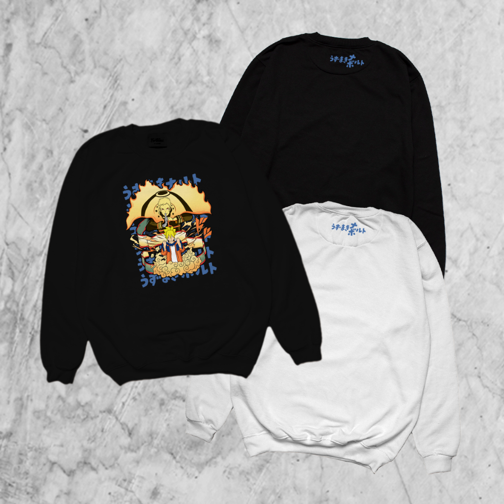 FortKlass Sweater BORUTO Sweater Pria Lengan Panjang Sweater Cowok Sweater Premium Cowok Outwear Uni