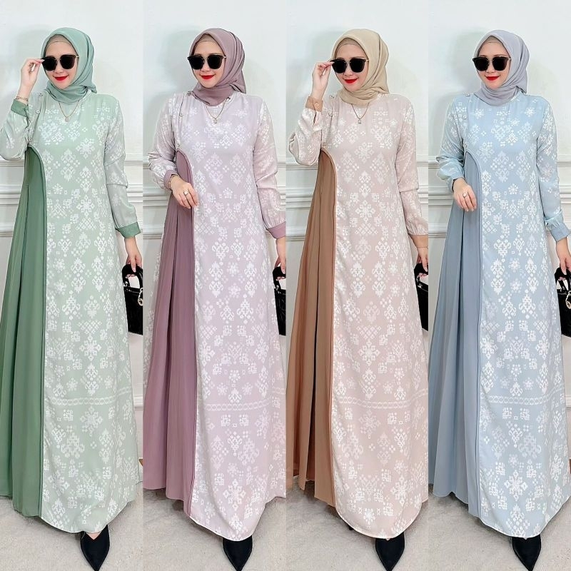 zhulaika dress by alody deyura gamis terbaru