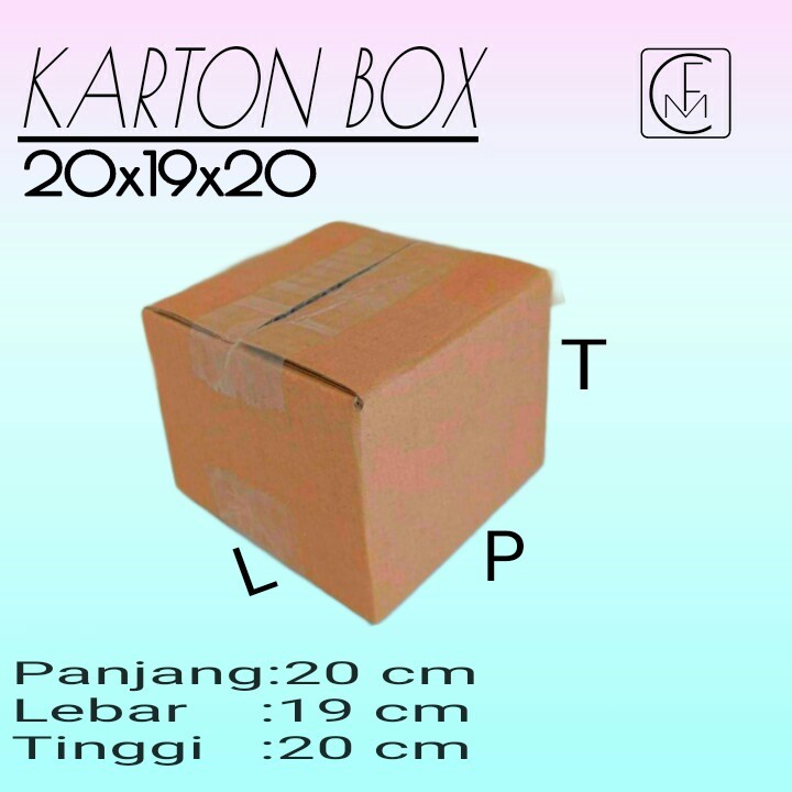 

Karton Box Ukuran 20x19x20 Kardus packing/kardus murah/kardus serbaguna/kardus mini