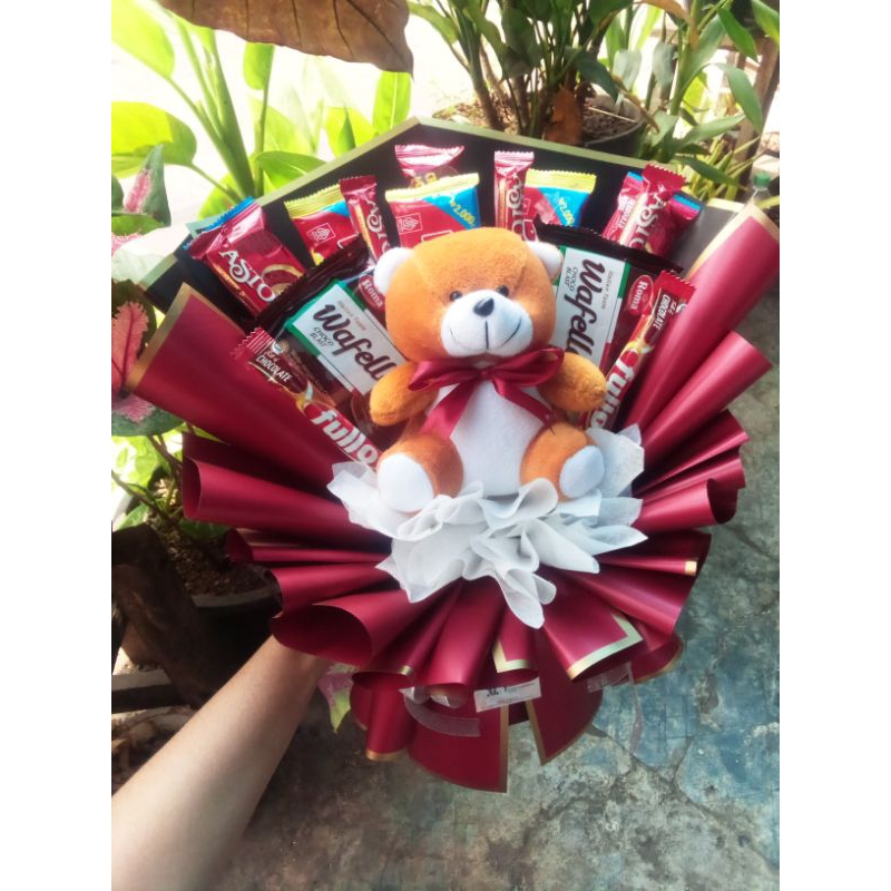 

Buket Boneka Mix Snack, Buket Wisuda