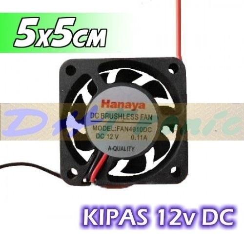 Fan DC 5cmx5cm Kipas Fan Dc 12V 5cm 5x5 Cm