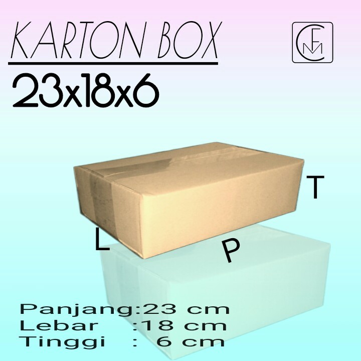 

Karton Box Ukuran 23x18x6 kardus packing/kardus polos/kardus mini/kardus murah