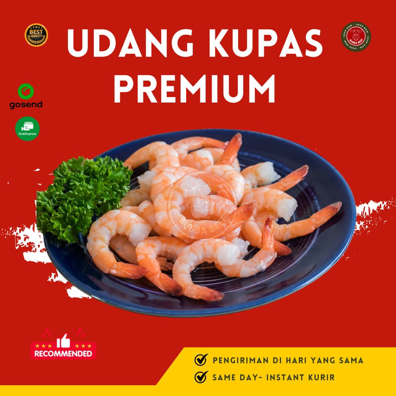 

Udang Kupas Premium 500gr | Udang Frozen | Seafood Premium | Udang Kupas Ukuran Sedang