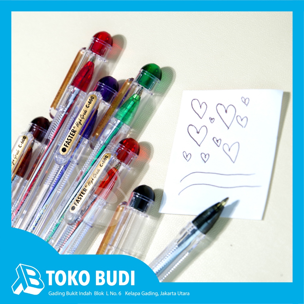 

Pulpen Faster C-600 - Hitam