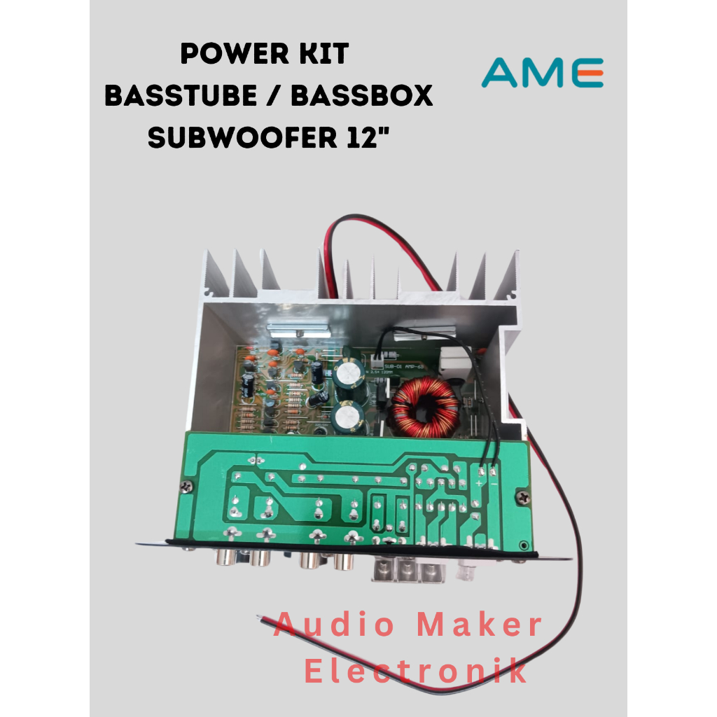 Power Kit Basstube Aktif DC 12Volt Max 450watt 12" - Power Kit Amply Bassbox Subwoofer Aktif 12Inch