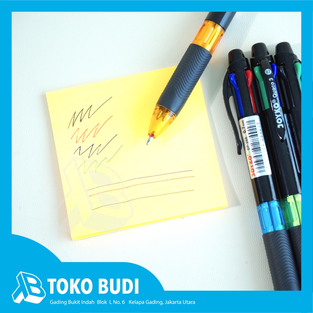 

Pulpen. 4in1 Joyko 0,7mm BP288 Quaco3 - 4 Warna