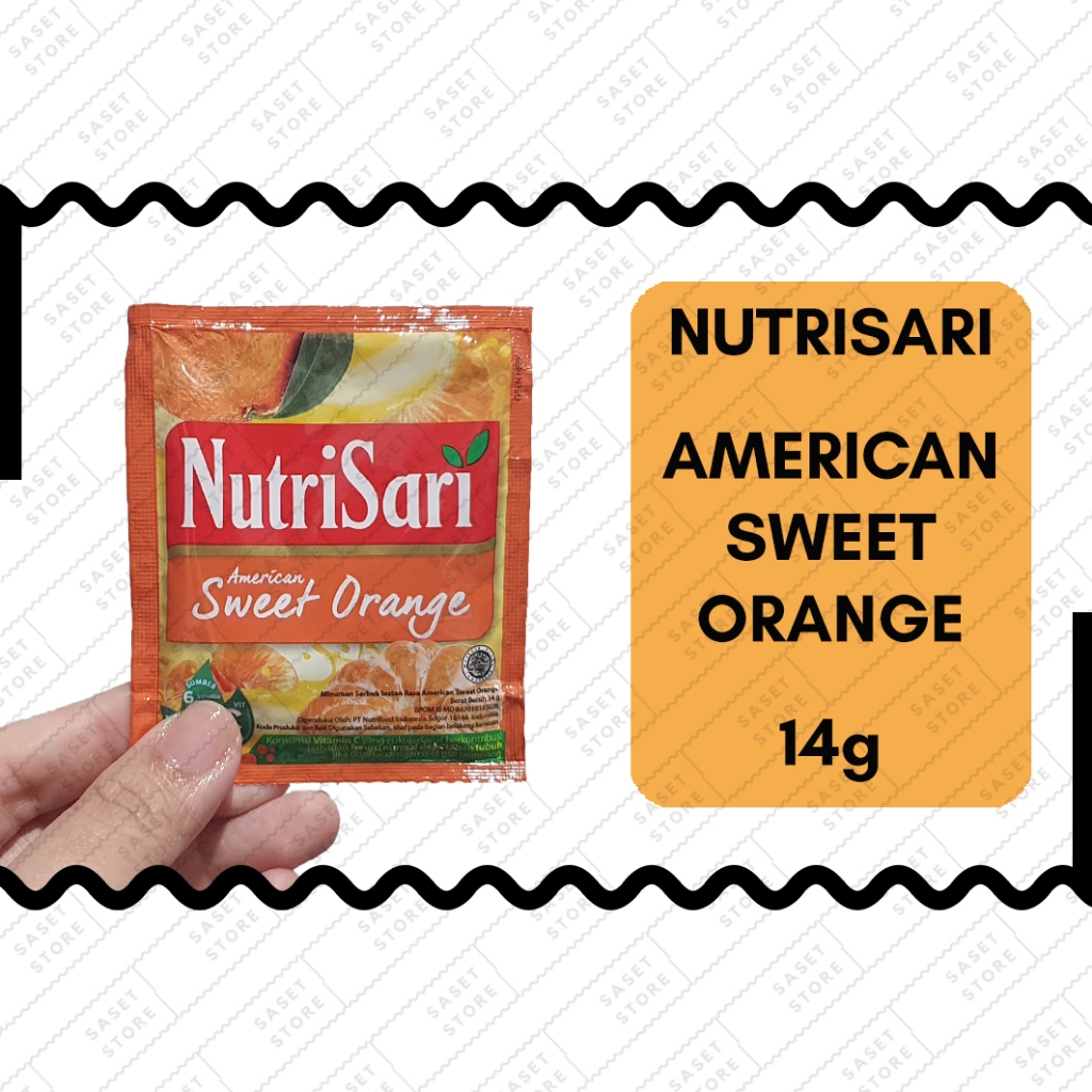 

Nutrisari American Sweet Orange 14g Sachet Minuman Serbuk Instan Jeruk Manis