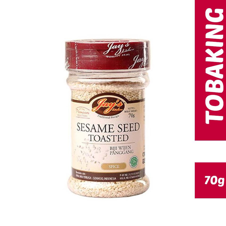 

[KODE 9YZ0T] JAYS SESAME SEED TOASTED 70gr Jay's Biji Wijen Panggang